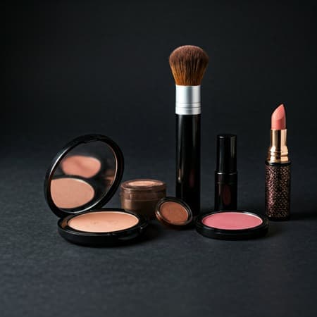 Cosmetics in studio lighting