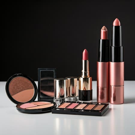 Cosmetics in studio lighting